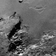A view of the comet surface from a height of 3.4 miles (5.4 km)